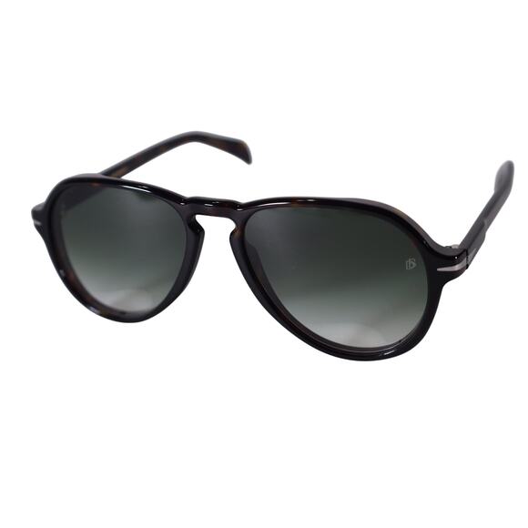 David Beckham Lightweight Aviator Sunglasses - Tortoise/Grey Green Gradient-NWT - Picture 3 of 10